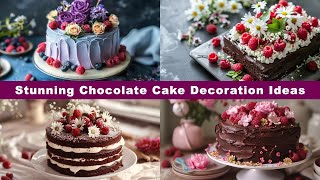 Stunning Chocolate Cake Decoration Ideas  Stunning Floral amp Vintage Sheet Cake Ideas  Mini Cake [upl. by Bose4]