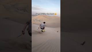 Would you go sand boarding in Peru 🇵🇪 peru sandboarding adventure travel travelapp [upl. by Cirted97]