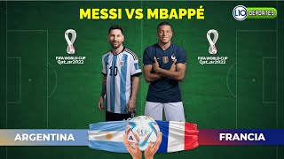 Comparativa MESSI VS MBAPPÉ Estadísticas en el mundial de Qatar cuantos goles llevan y otros datos [upl. by Hax]