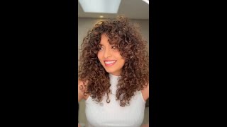 CurlSpecialist jhonyveiga crafted these divine curls kissed by a gorgeous Brunette hue [upl. by Rainah]