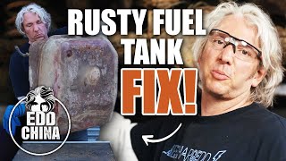 Fixing A Rusty Fuel Tank  1986 Range Rover  Workshop Diaries  Edd China [upl. by Adiel953]