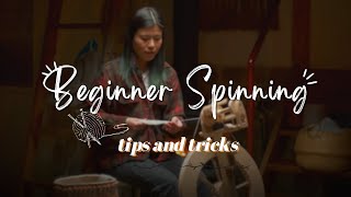 Beginner spinning tutorial  Useful tips and tricks  Lendrum double treadle wheel [upl. by Thinia]