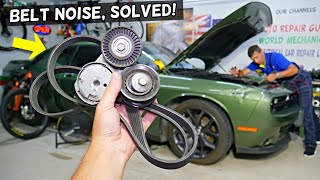 DODGE CHALLENGER SERPENTINE BELT NOISE SOUND RATTLE [upl. by Lepp615]