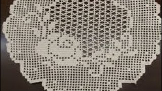 How to make a circular crochet doilycrochet runnerrcrochet tablecloth Part 12 [upl. by Eixid]