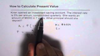 How to Calculate Present Value for Compounding Quarterly [upl. by Coney]