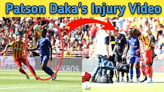 Leicester striker Patson Daka out for a few months with ankle injury  Patson Daka injury video [upl. by Akoyn]