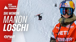 Manon Loschi First Woman Skier to Attempt a Double Backflip on the FWT I 2024 YETI Xtreme Verbier [upl. by Innad]