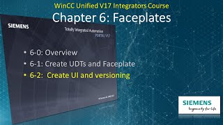 WinCC Unified V17  23 Create Faceplate UI amp versioning 🍪 WinCCGURU [upl. by Bennet]