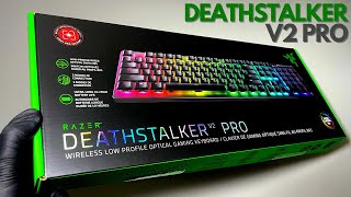 Razer DeathStalker V2 Pro Wireless Gaming Keyboard Unboxing [upl. by Hoy]