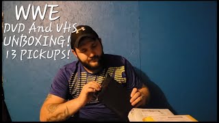 WWE DVD And VHS UNBOXING 13 PICKUPS [upl. by Noyr]