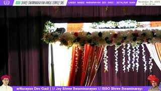 🔴 LIVE  ISSO SNJ Cinnaminson Swaminarayan Darshan [upl. by Hearsh]