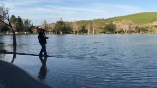 Flooding Observed Around Hellyer County Park 2242017 Video Clip 3 [upl. by Dobson]