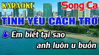 Tình Yêu Cách Trở Karaoke Song Ca Karaoke Đăng Khôi  Beat Mới [upl. by Subir]