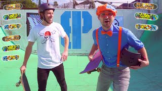 Blippi Learns about Skateboarding with Shaun White  Outdoor Activities for Kids [upl. by Roper]