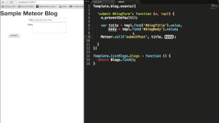 Easy and Simple Meteor JS Blog Tutorial No Packages pure Meteor [upl. by Petty286]