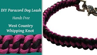 DIY Paracord Dog Tab Leash West Country Whipping Knot [upl. by Ettenom706]