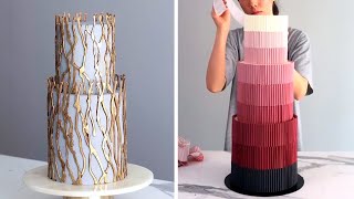 Elegant ORIGAMI Cakes amp MODERN Cake Ideas 2022 ✨ [upl. by Rohn]