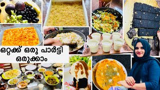 Party Menu Ideas  Easy Recipes  Detailed Party Planning  Lunch Party Preparation Malayalam [upl. by Hyps426]