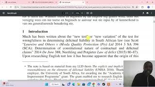 PVL3703 LAW OF DELICT REVISION [upl. by Annawahs138]