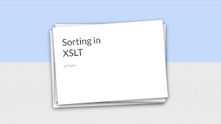 How to sort XML payload in XSLT [upl. by Ellenehc418]