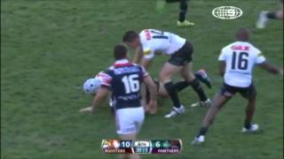 Nigel Plum big hit on Shaun KennyDowall 2013 [upl. by Ardnwahsal]