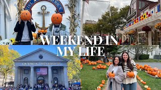 NEW ENGLAND VLOG Fall time in Boston Salem Connecticut and Rhode Island [upl. by Lleunamme292]