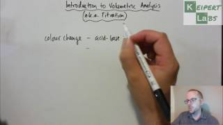 Introduction to Volumetric Analysis aka Titration [upl. by Sakram]