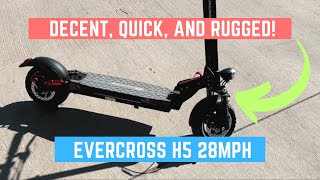 The Evercross H5 28mph 48v Scooter is QUICK and WellBalanced [upl. by Aropizt]