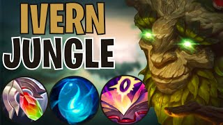 Season 14 Ivern Jungle Chill Gameplay guideCommentary Jungle pathing Tips and Tricks [upl. by Nebur]