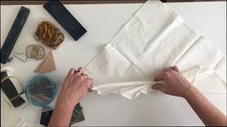 Itajime shibori folding techniques [upl. by Ardaid472]