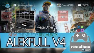 ALEKFULL v4  New theme for RECALBOX [upl. by Anyd345]