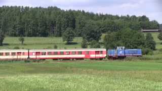 Mit blauer V65 auf der Staudenbahn am 11082013 [upl. by Slen]