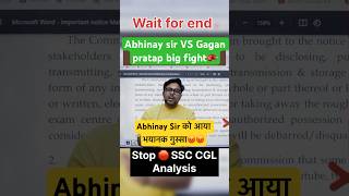 Ssc cgl analysis today gagan pratap Abhinay sharma controversy [upl. by Manthei]