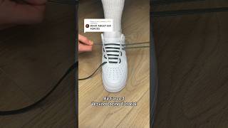 Nike Air Force 1 Lacing Tutorial with Waxed Laces 😮‍💨🤩 [upl. by Gnaw]