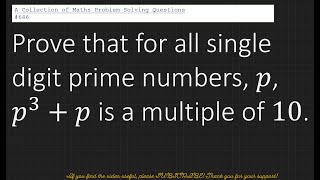 A Collection of Maths Problem Solving Questions 646 Proof by Exhaustion [upl. by Ahsenhoj]