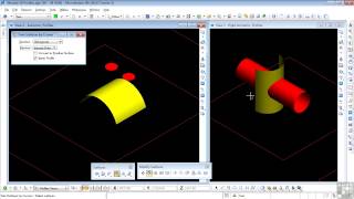 Bentley MicroStation V8i 3D Tutorial  Trim Surfaces By Curves [upl. by Alina]