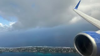 Takeoff from Majuro Marshall Islands Landing in Chuuk Micronesia  United Airlines 737800 [upl. by Mariette]