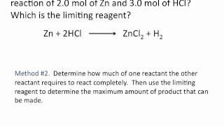 Limiting Reagent  Chemistry Tutorial [upl. by Genia357]