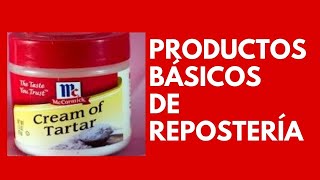 Productos Básicos de Repostería [upl. by Coshow]