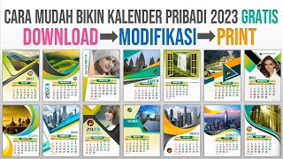 Cara Mudah Membuat Kalender Pribadi 2023 gratis [upl. by Nyloj]