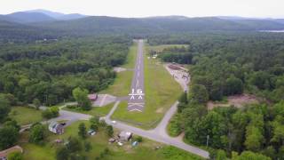 Schroon Lake 4B6 Airport Video [upl. by Yewed571]