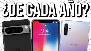 LOS MEJORES SMARTPHONES DE CADA AÑO 20172024  Tecnoker [upl. by Retnyw]