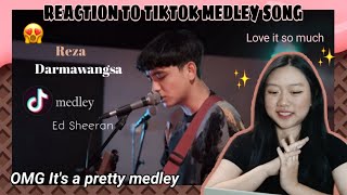 REACTION Reza Darmawangsa tiktok songs medleymashup  Ed Sheeran [upl. by Markowitz]