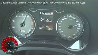 Audi S3 8V Sportback Stronic Stage 2 410KM 540Nm Launch Control [upl. by Enowtna]