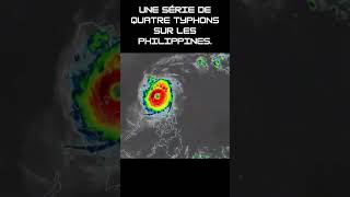 Une série de quatre typhons sur les Philippines Althiatem abonnement AdaptationClimatique [upl. by Yliram]