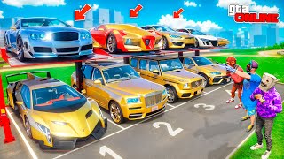 ВЫБИЛ САМЫЕ ДОРОГИЕ ТАЧКИ НА БОГАТОЙ ПАРКОВКЕ БИТВА РАНДОМА В GTA 5 ONLINE [upl. by Gnouhc675]