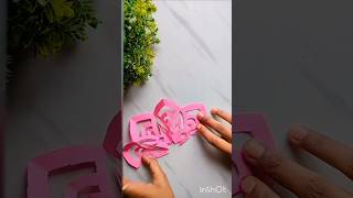 PAPER CRAFT IDEA FOR KIDS Easy paperflower making AMAZING paper cutting paperart love shorts [upl. by Carlick]