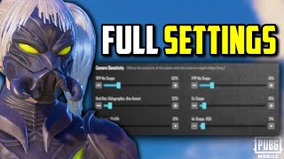 BEST SETTINGS NO GYRO SENSITIVITY amp CONTROLS  PUBG MOBILE [upl. by Ottie921]