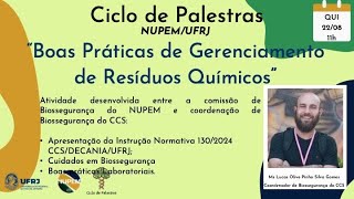 Boas Práticas de Gerenciamento de Resíduos Químicos [upl. by Gilberta]