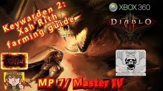 Diablo 3 Schlüsselhüter 3 XahRith  farming guide Inferno MP7 DE HD Xbox 360 [upl. by Ainavi]